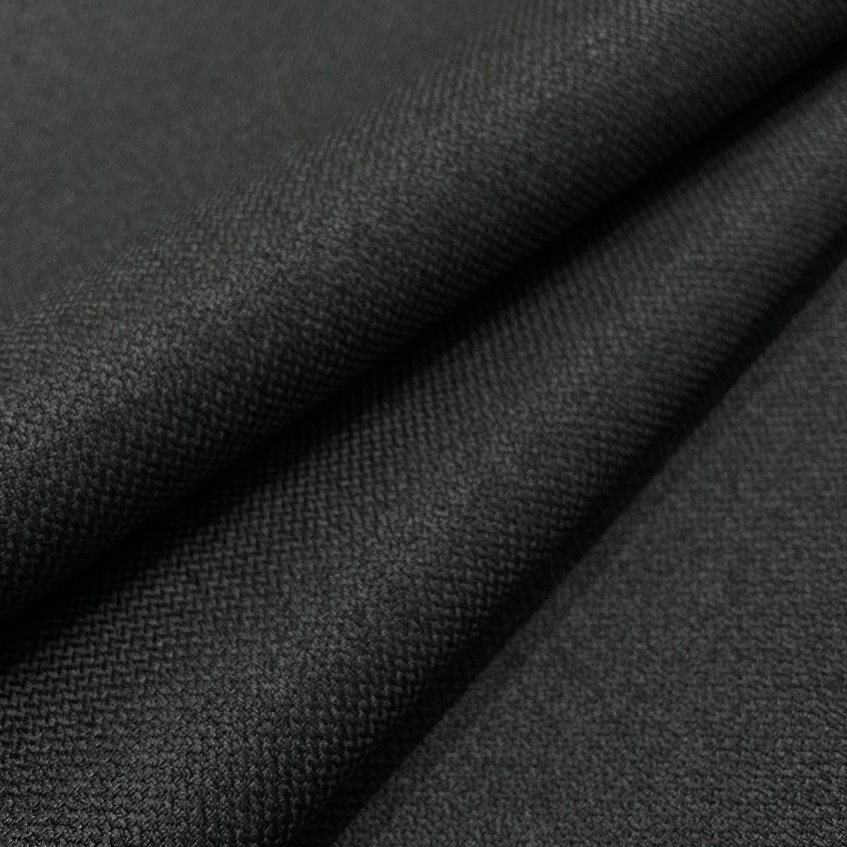 Anthracite Malbec Linens Soft Plain Linen Look Heavy Furnishing Upholstery Fabric Sold By The Metre - Grey