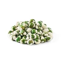 Vista 1 de NUTS U.S. - Guisantes verdes recubiertos de Wasabi, crujientes y picantes en bolsa resellable (3 libras)
