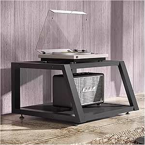 Amazon.co.jp: Media Cabinet Audio Component Rack Tower Media Stereo ...