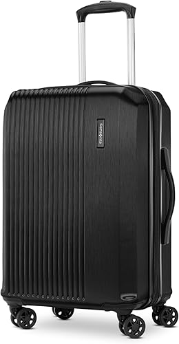 Samsonite Alliance SE Hardside Luggage with Spinner Wheels, Lightweight, CARRY-ON SPINNER, BASS BLACK