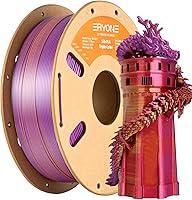 Vista 28 de ERYONE Filamento de ácido poliláctico (PLA) de seda para impresora 3D, de 1.75 mm +/- 0.03 mm, carrete de 1 kg (2.2 libras), verde esmeralda seda