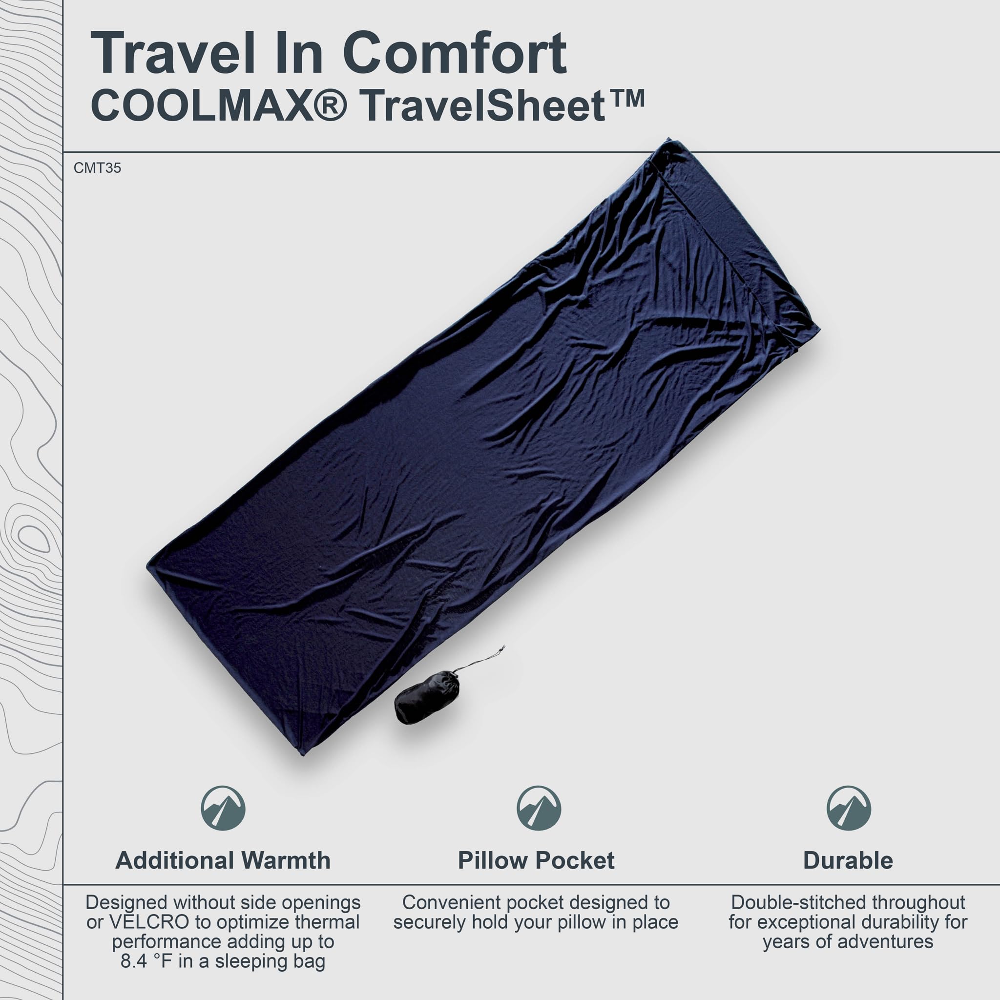 Amazon.com : COCOON - Premium - Coolmax TravelSheet - Bluemax