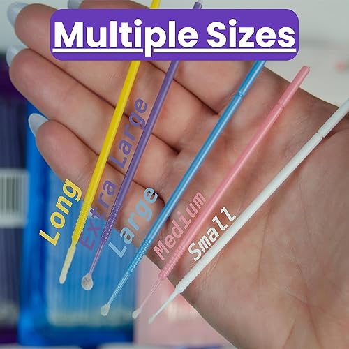 Miniatura 7 de Micro aplicador desechable Micro cepillo para maquillaje, extensiones de pestañas, pestañas y rímel aplicación para cuidado personal (100 unidades