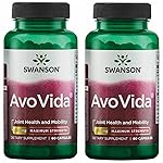 Swanson AvoVida - Natural Supplement Promoting Joint Health & Mobility - Avocado & Soybean Unsaponifiables to Support Cartilage & Tissue Health - (60 Capsules, 300mg Each) 2 Pack