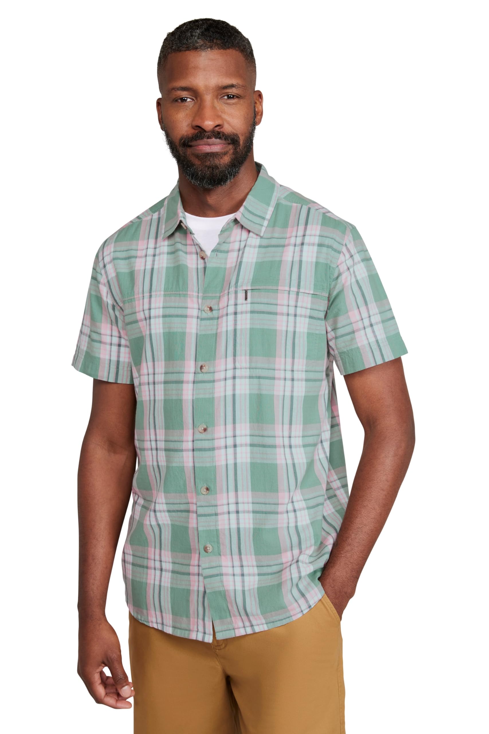 Holiday Mens Short Sleeve Shirt - Green