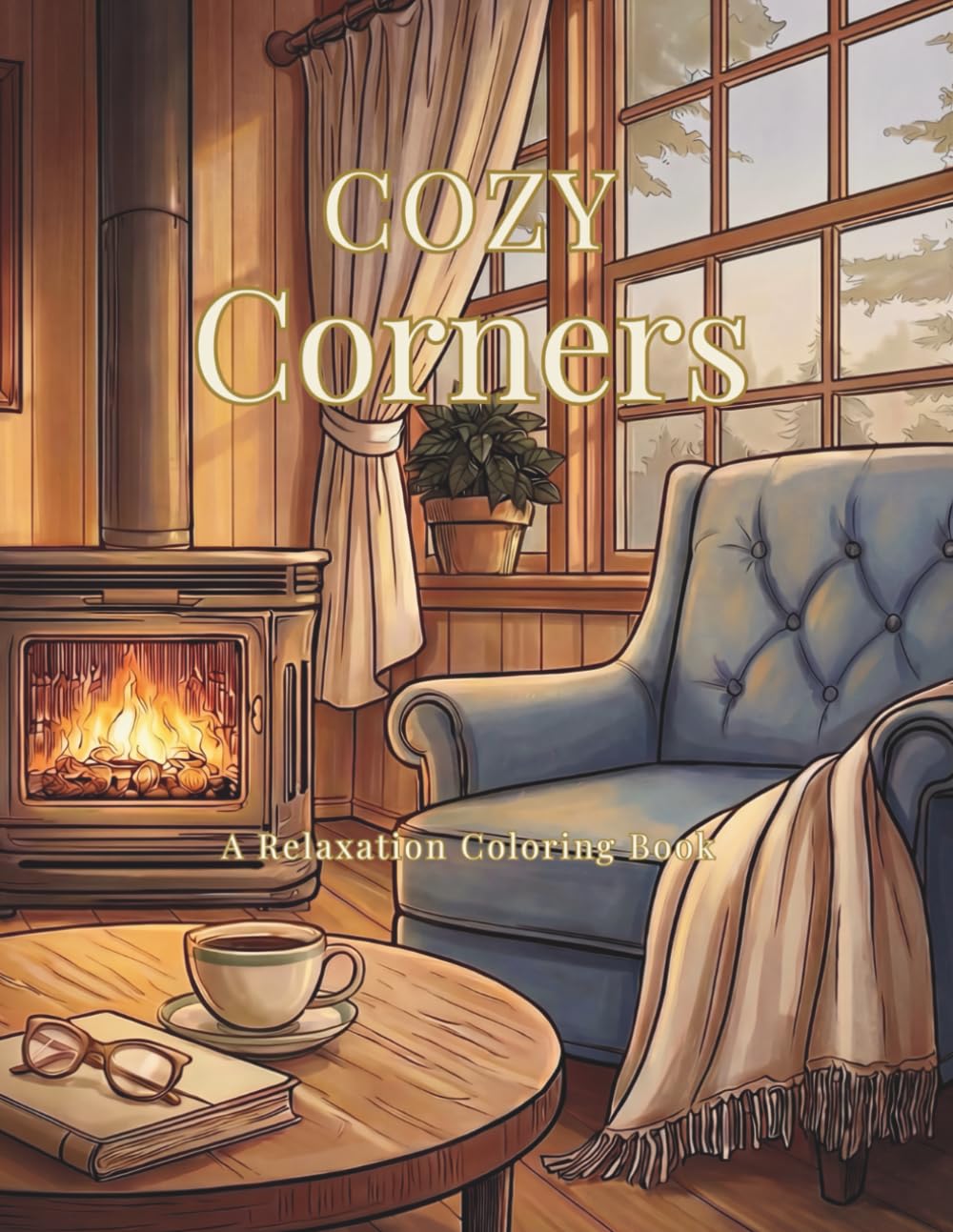 Cozy Corners: A Relaxation Coloring Book