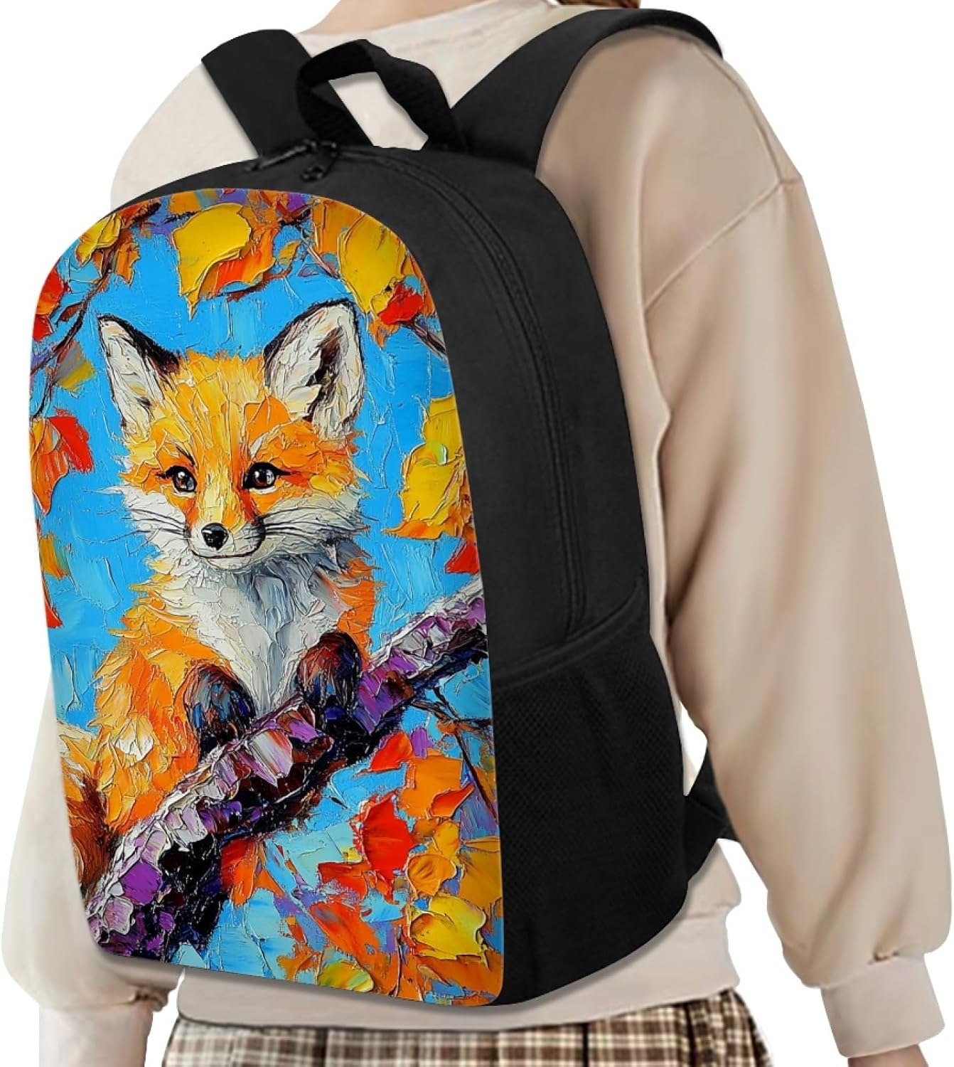Hawapod Marble Fox Backpacks For Primary School Teens Cartoon Shoulder Bag Girls Animal Computer Bookbag Kids Boys School Bag