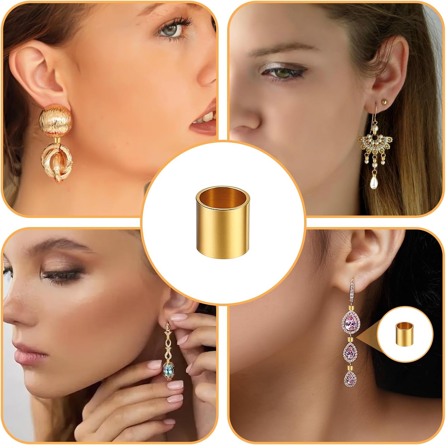 Crimp Tube Beads for Jewelry Making, 2500 PCS Plated Brass Tube Column Stoppers 2MM Crimping Beads for Jewelry Making 5 Colors Bead Crimp Tubes String for DIY Handmade Works - Image 6