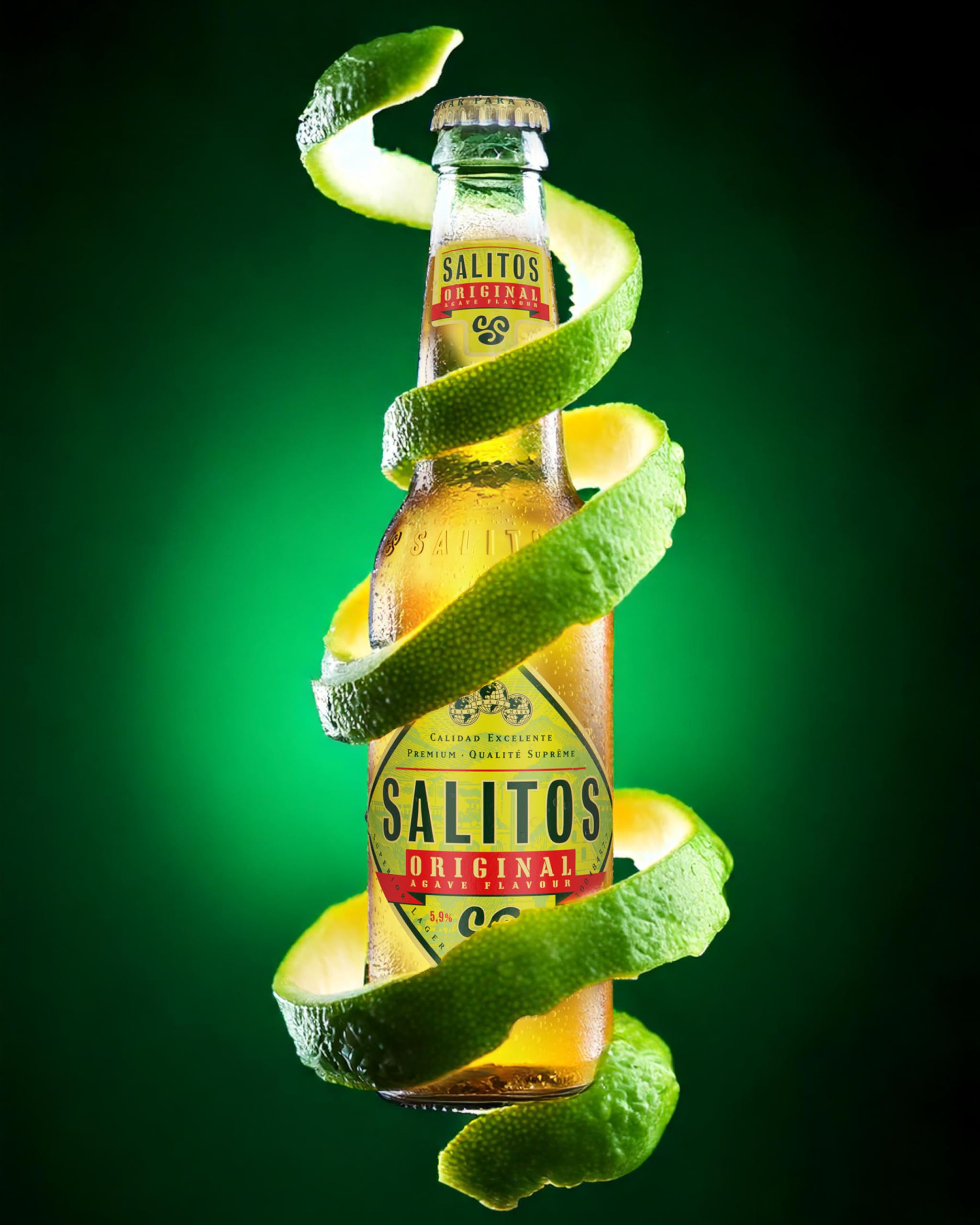 SALITOS Original Tequila Biermix 24 x 0,5l Dosen Einweg Biermischgetränk mit Tequila-Geschmack 5,9% Vol.