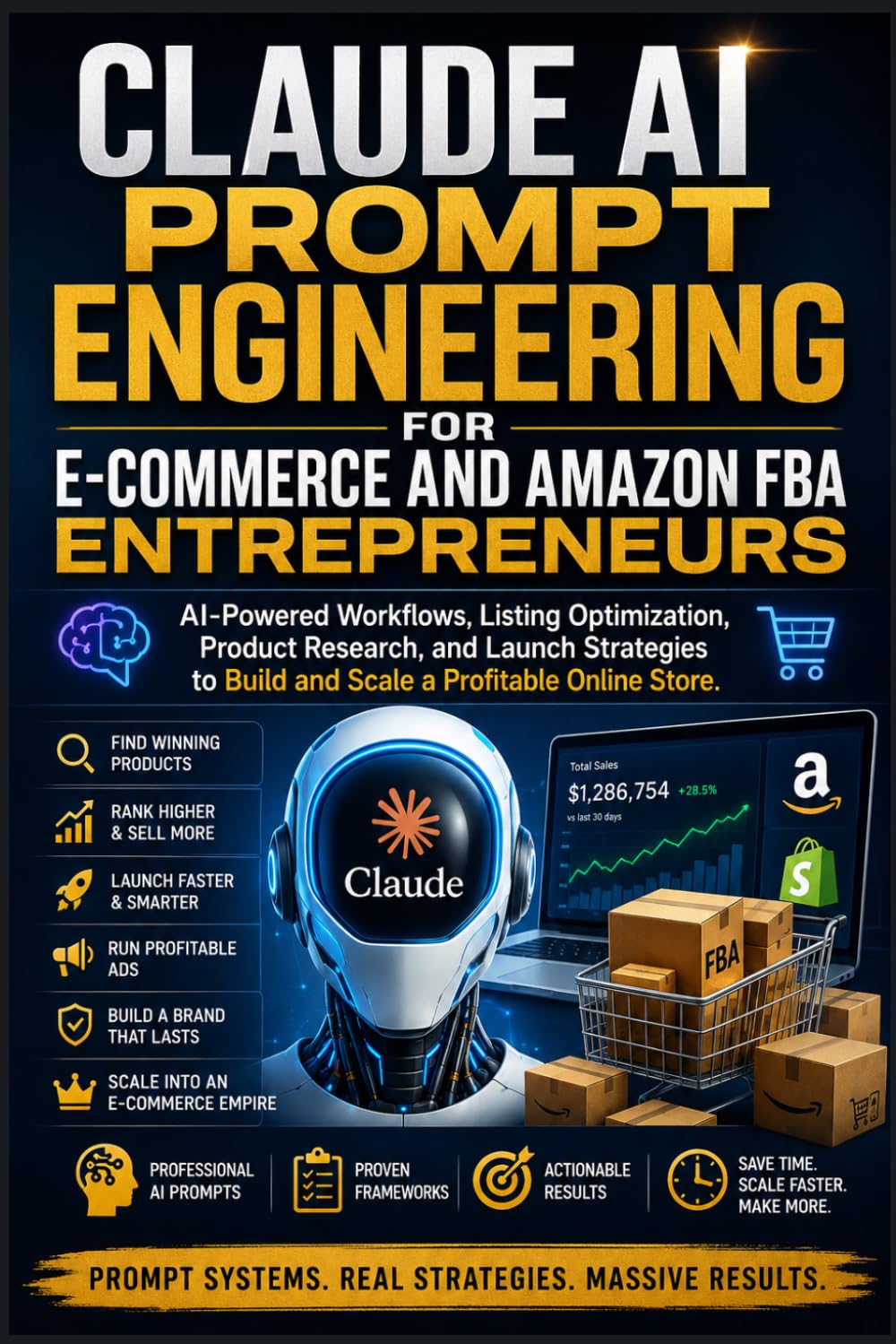 Claude AI Prompt Engineering for E-commerce and Amazon FBA Entrepreneurs: AI-Powered Workflows, Listing Optimization, Product Research, and Launch ... Online Store. (Useful Claude AI Prompts)