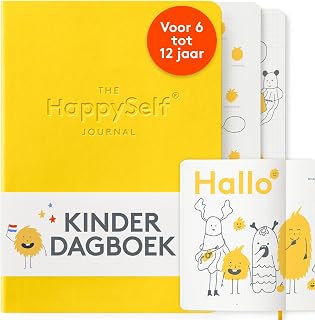 HappySelf – Das preisgekrönte Tagesjournal [Niederländischsprachige Ausgabe] für Kinder (Gelb)