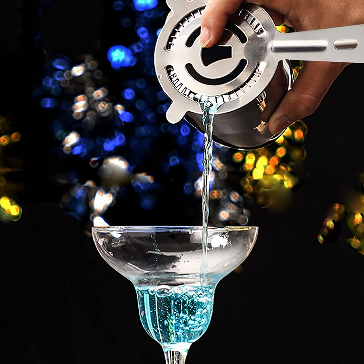 10 Piezas Coctelera Coctéles Juego, Juego de Coctelera Profesional Premium con Accesorios INOX Kit Profesional para Barman, Kit Premium de Barman para Hogar, Bares, Viajes