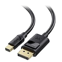 Vista 1 de Cable Matters - cable mini DisplayPort para DisplayPort 4K (compatible con puerto Thunderbolt 3), Negro 6 patas