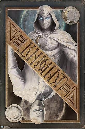 Miniatura 2 de Trends International Marvel Moon Knight - Póster de pared de tarjetas, 22.37 x 34.00 pulgadas, lienzo estirado