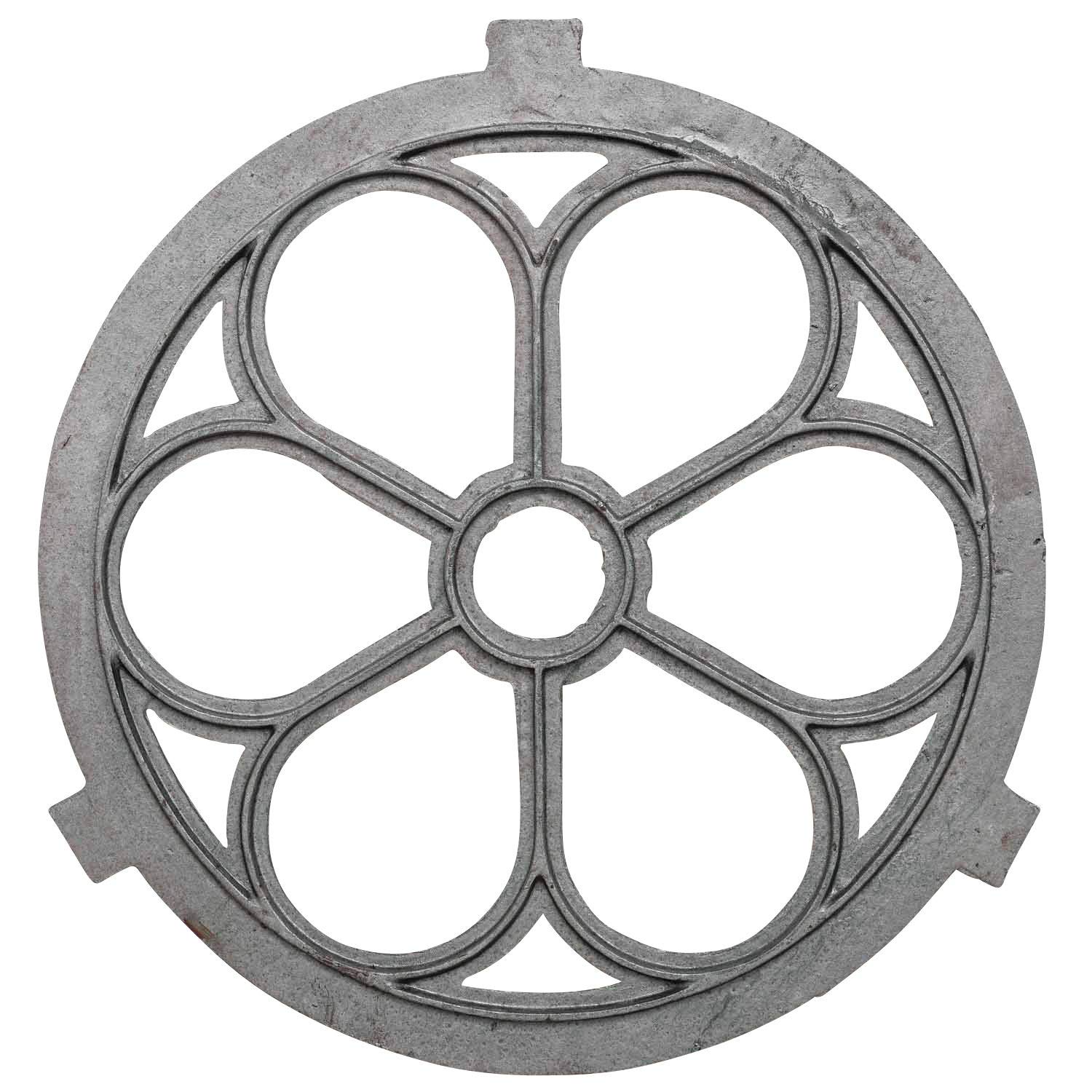 Fenêtre De Grange à Barreaux Fer Forgé Style Antique – 64x44 Cm, Gris, Aubaho
