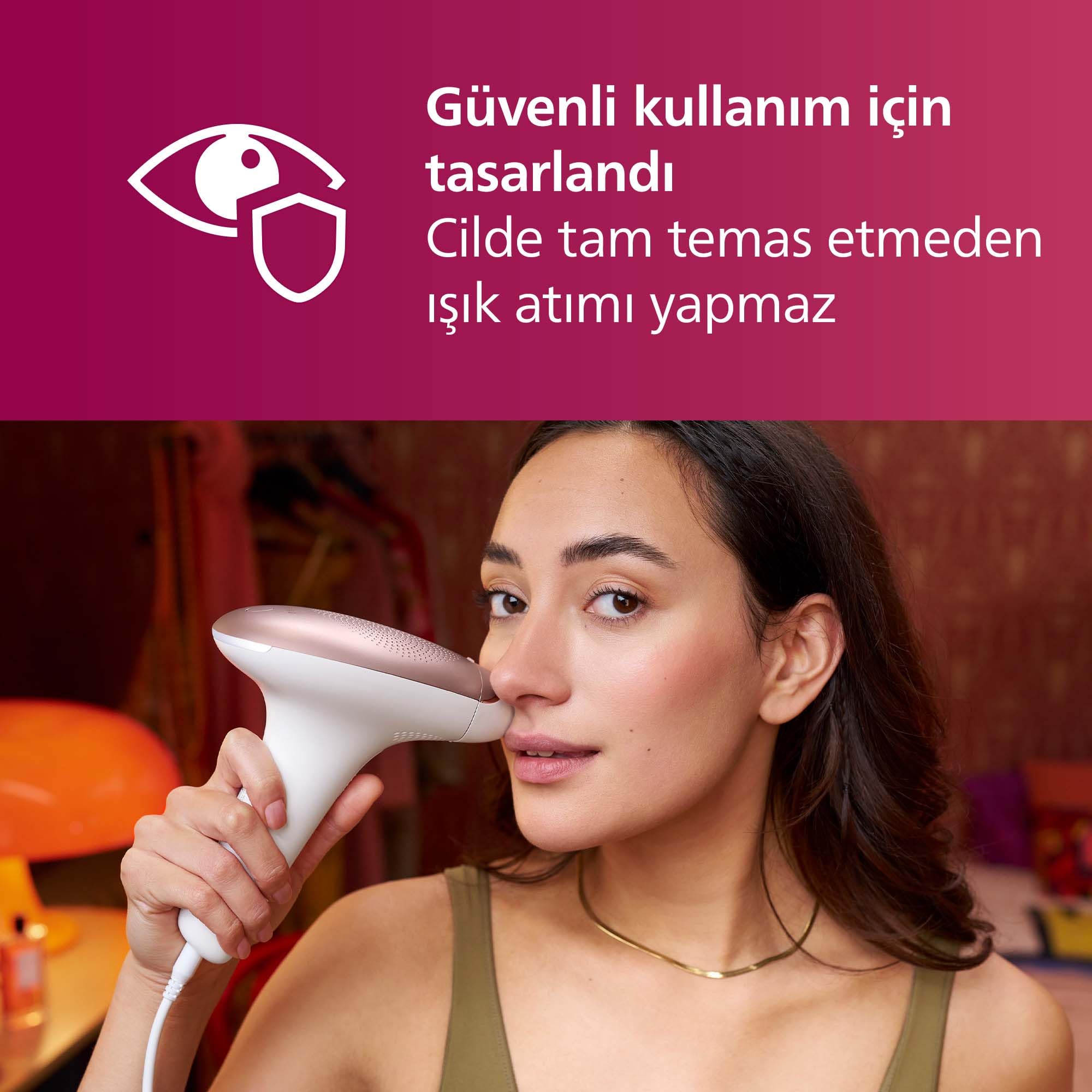 Philips Lumea BRI921/00 - Dispositivo di depilazione IPL avanzato con 2 attacchi per viso e corpo, edizione speciale Beauty con rifinitore a penna compatta satinato, con rifinitore a penna compatta