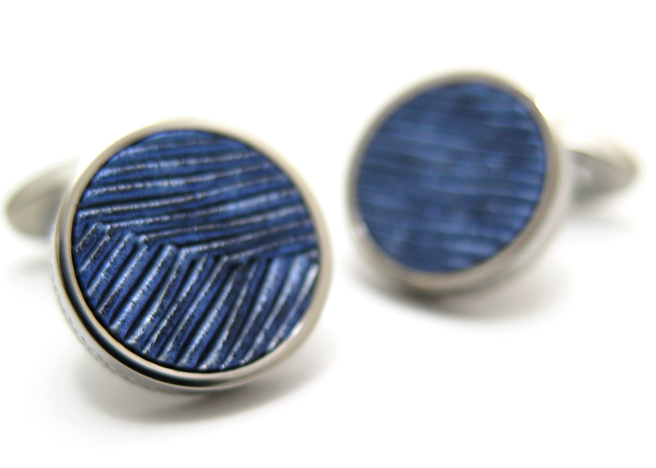 TATEOSSIAN カフリンクス ブルー スワロフスキー タテオシアン