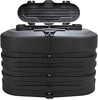 Vista 8 de Cubierta de tanque de propano doble Camco para autocaravana/RV - Cuenta con panel superior con bisagras y diseño moldeado personalizado - Se adapta