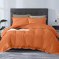 Vista 36 de SLEEP-NEST Juego de funda de edredón de 3 piezas de algodón egipcio de fibra larga de 120 x 120 pulgadas, con cierre de cremallera y lazos