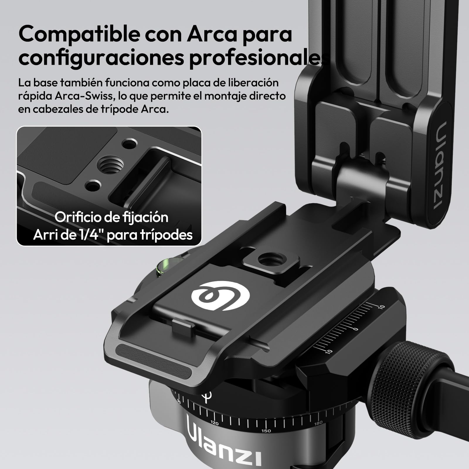 ULANZI MA38 Trípode Magnético de Doble Cara para Teléfono Móvil de Aluminio con Mosquetón, Montaje Rápido con Doble Imán, Mini Palo Selfie para iPhone 17 16, 15, 14, 13 y 12 Magsafe