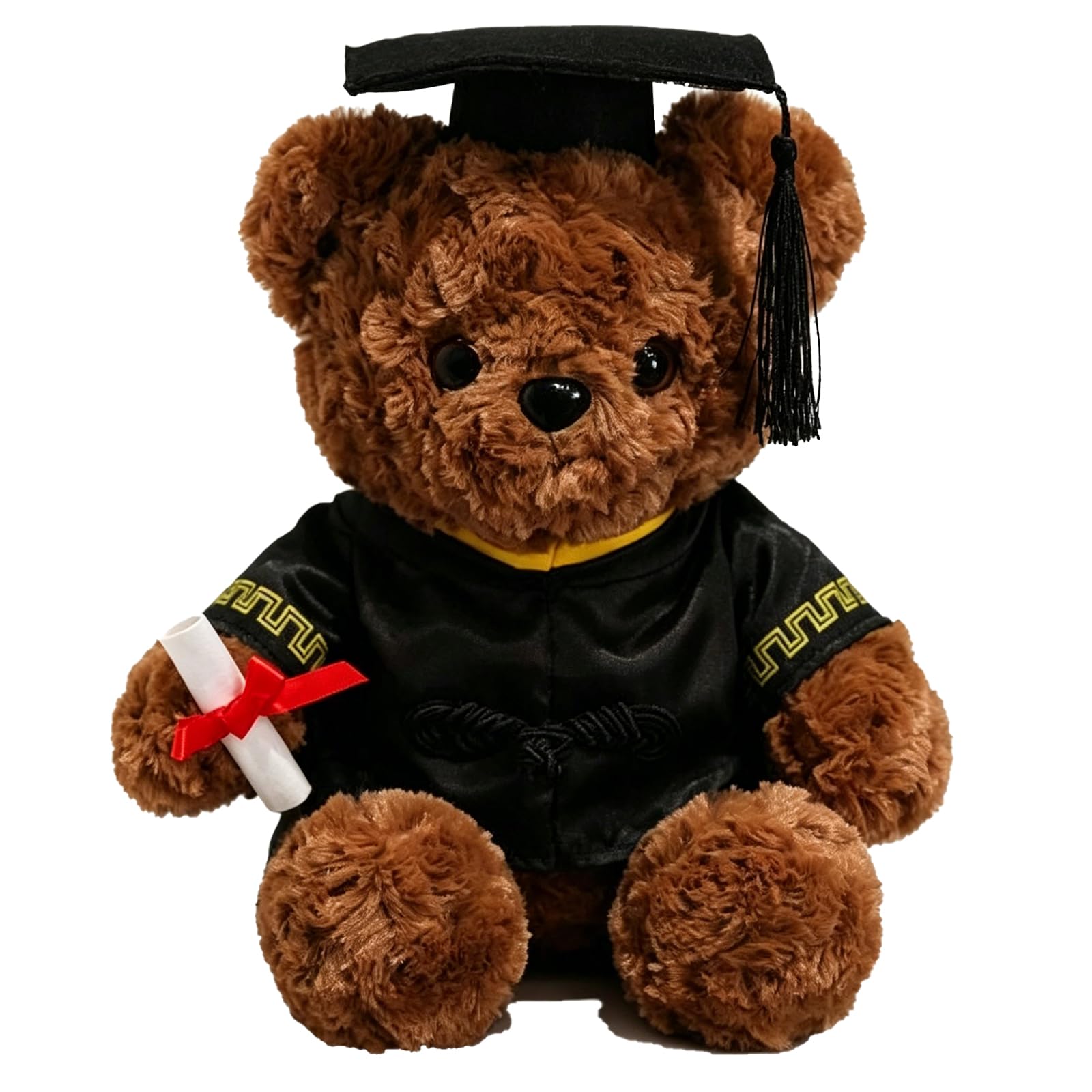 Graduation Bear, Graduation Presents and Graduation Gifts, Brown Teddy Bear with Graduation Cap, Ideal Graduation Gift for Her and Him, Soft Toy for Home Decoration and Keepsake, 25 cm Graduation Tedd
