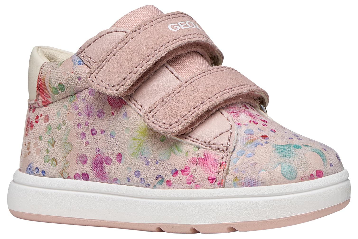 Geox Baby B Biglia Girl C Sneaker, Lt Rose Multicolor, 2.5 UK Child