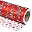 WRAPAHOLIC 30 Inch Reversible Birthday Wrapping Paper - 30 Inch x 33 Feet - Red Happy Bday to you Lettering and Stars Design for Birthday, Baby Shower
