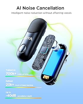 BOYA Magic-03 ワイヤレスマイクセット Amazon.com: BOYA Magic-03 Wireless Lavalier Microphone