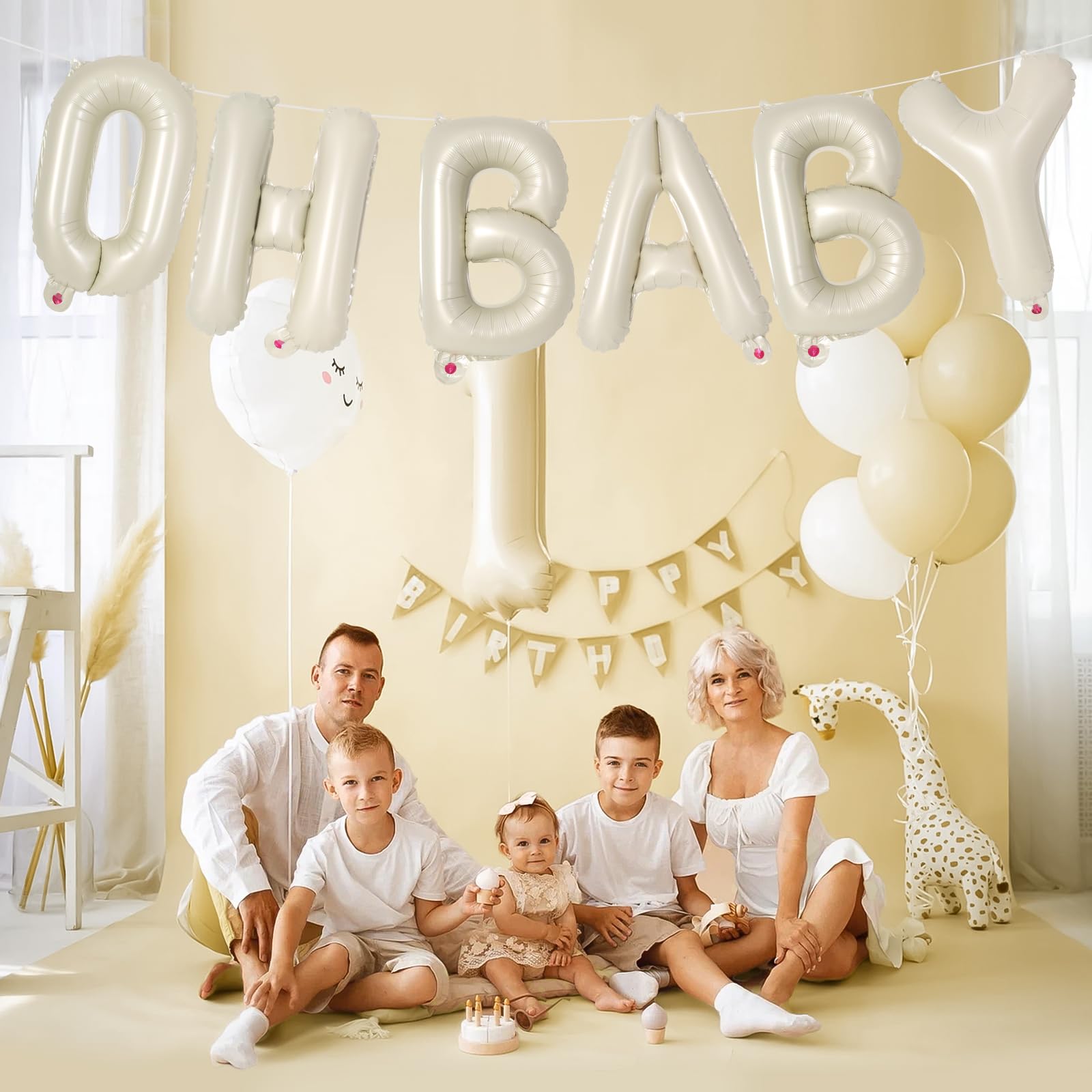 Letras ¡oh Baby! Para Gender Reveal Decoración Por @fiestastemaplaymx