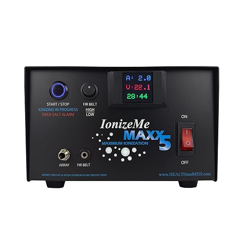 Miniatura 4 de HEALTHandMED IonizeMe Maxx 5 - La máquina de desintoxicación de baño de pies iónica más potente de 5 amperios/20 voltios | Garantía de 5 años |
