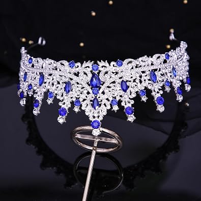 Tiaras and Crowns for Women Crystal Princess Tiaras Rhinestone Queen Crowns For Wedding Bridal Birthday Prom Pageant Party (Tiara 100)