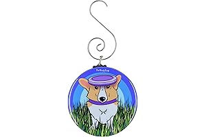Welsh Corgi Disc Golf Ornament: Festive Cheer for Disc Golf Enthusiasts