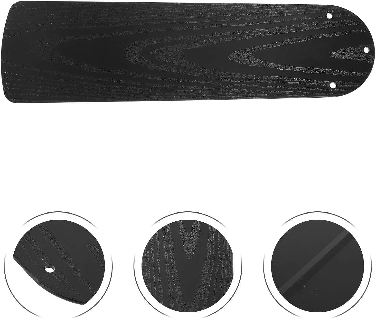 Uonlytech Ceiling Fan Blades Replacement: Plastic Fan Blades with Wood Grain Pattern, Easy Install Ceiling Replacement Parts for Home Office School And Outdoor Use, 20. 86 Inch