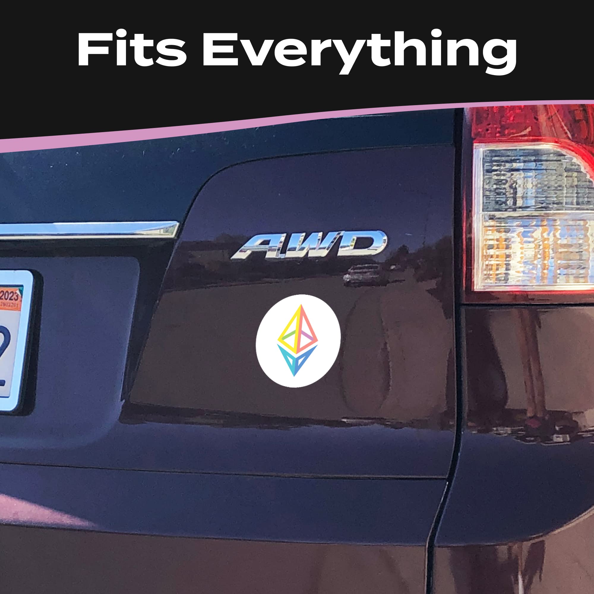 Amazon.com - Stickios Ethereum Stickers - ETH Bumper Stickers for Cars &  Windows - Crypto Vinyl Decals - Made in USA (4.6x4.6 inches, 3-Pack)