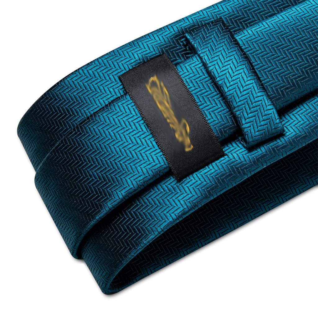 Corbata para Hombre, Accesorios de Boda Azules, Corbata de Seda de 8 cm, Conjunto de pañuelo, Gemelos, Broche para Hombre