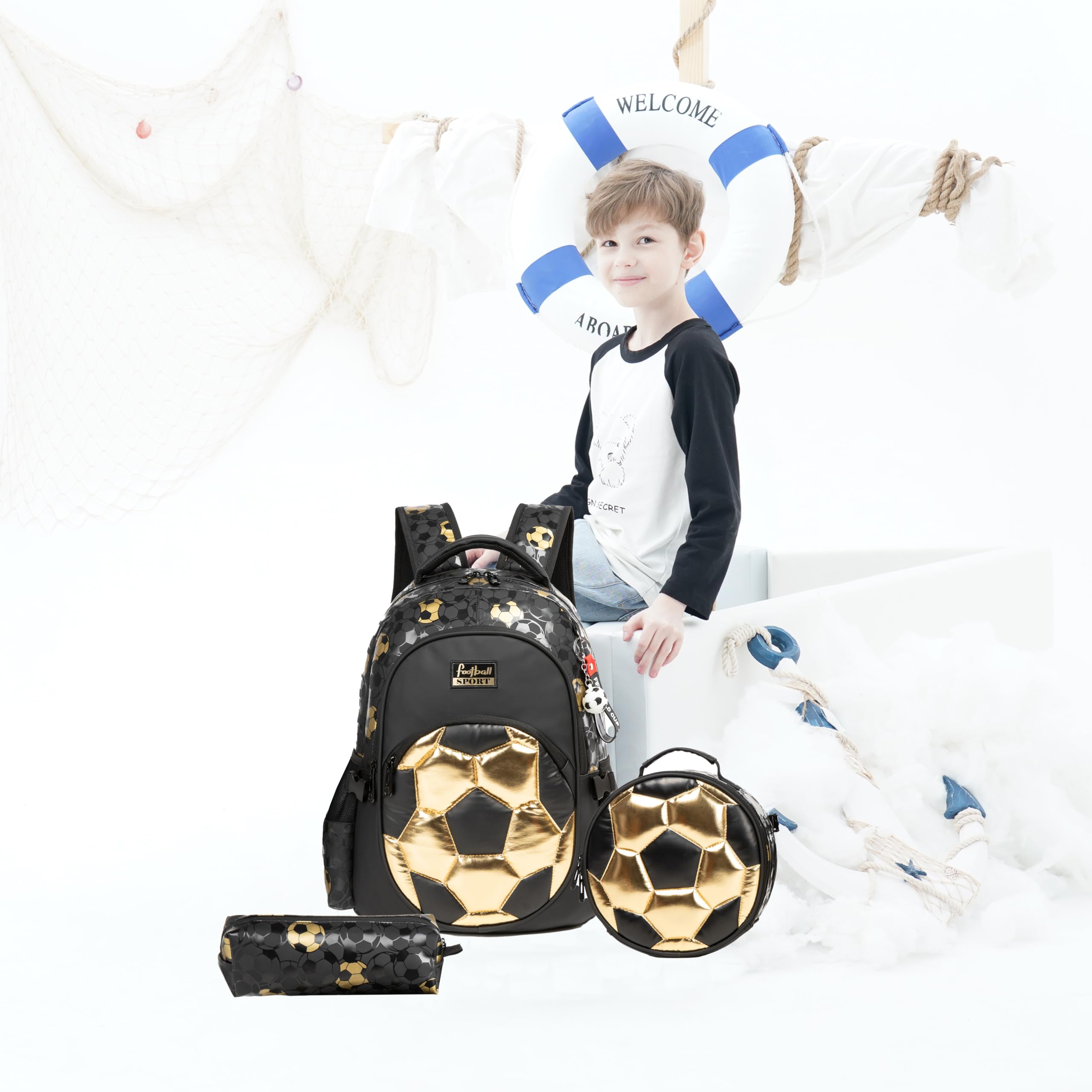 HTgroce Kinderrucksack Jungen Kinder, Schulrucksack Rucksäcke Schulranzen Groß für Schule Geschenke