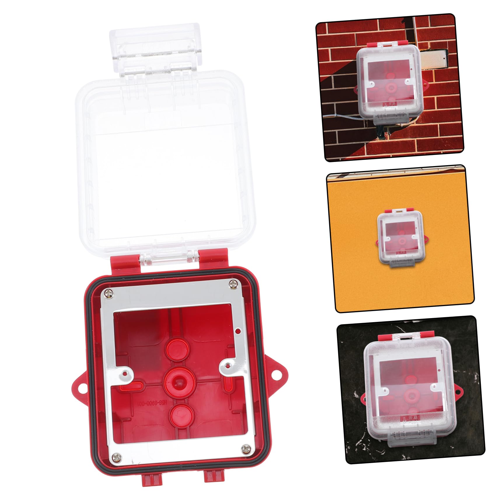 Gatuida Protectora Transparente para Botón de Alarma Manual Sap Panel de Emergencia Resistente la Compatible con Sistema Sensor Instalación y Uso