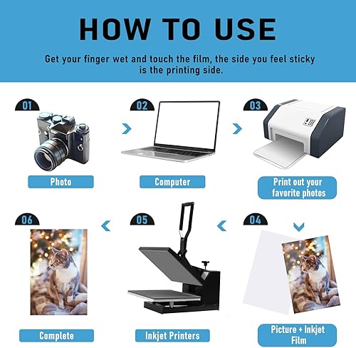 Miniatura 7 de Timgle 50 hojas de película transparente de inyección de tinta de 11 x 17 pulgadas, impermeable, hojas de acetato para serigrafía, papel de