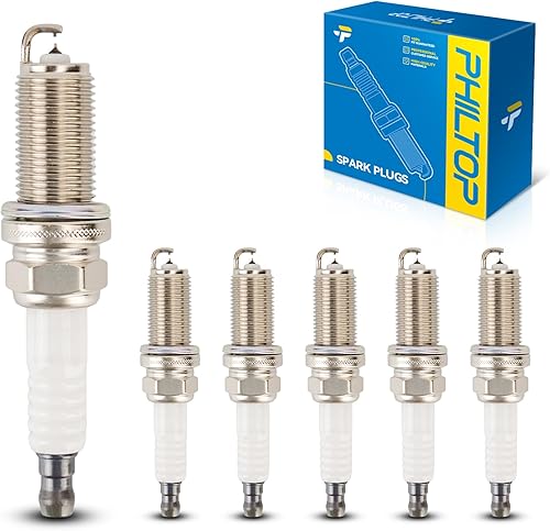 PHILTOP Bujías de encendido 6619 de doble iridio, repuesto para Tundra, Tacoma, Sienna, Highlander, RX350, ES350, Avalon, 4Runner, Camry, RAV4,