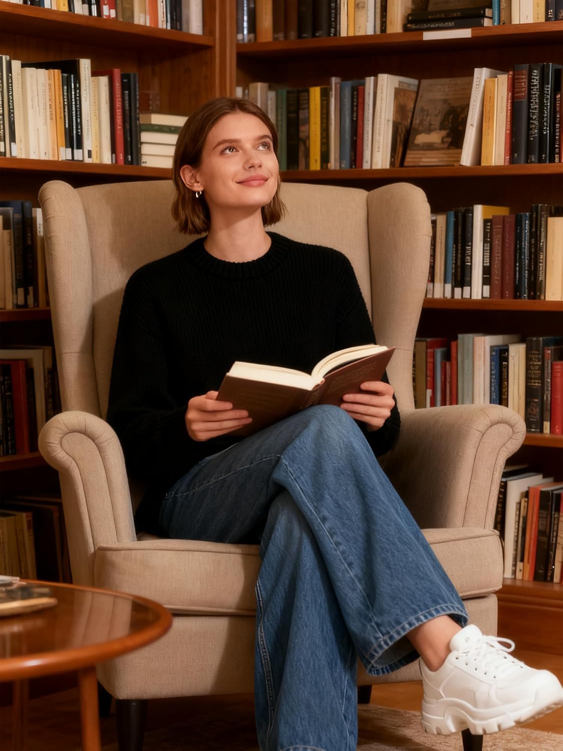 SANGTREE Women's Sweaters Crewneck Long Sleeve Soft Knit Pullover Jumper Tops Casual Fall Sweaters - Image 8