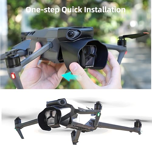 Miniatura 6 de Mavic 3 Pro - Parasol para lente antirreflejo, protector de lente para DJI Mavic 3 Pro Drone Accesorios
