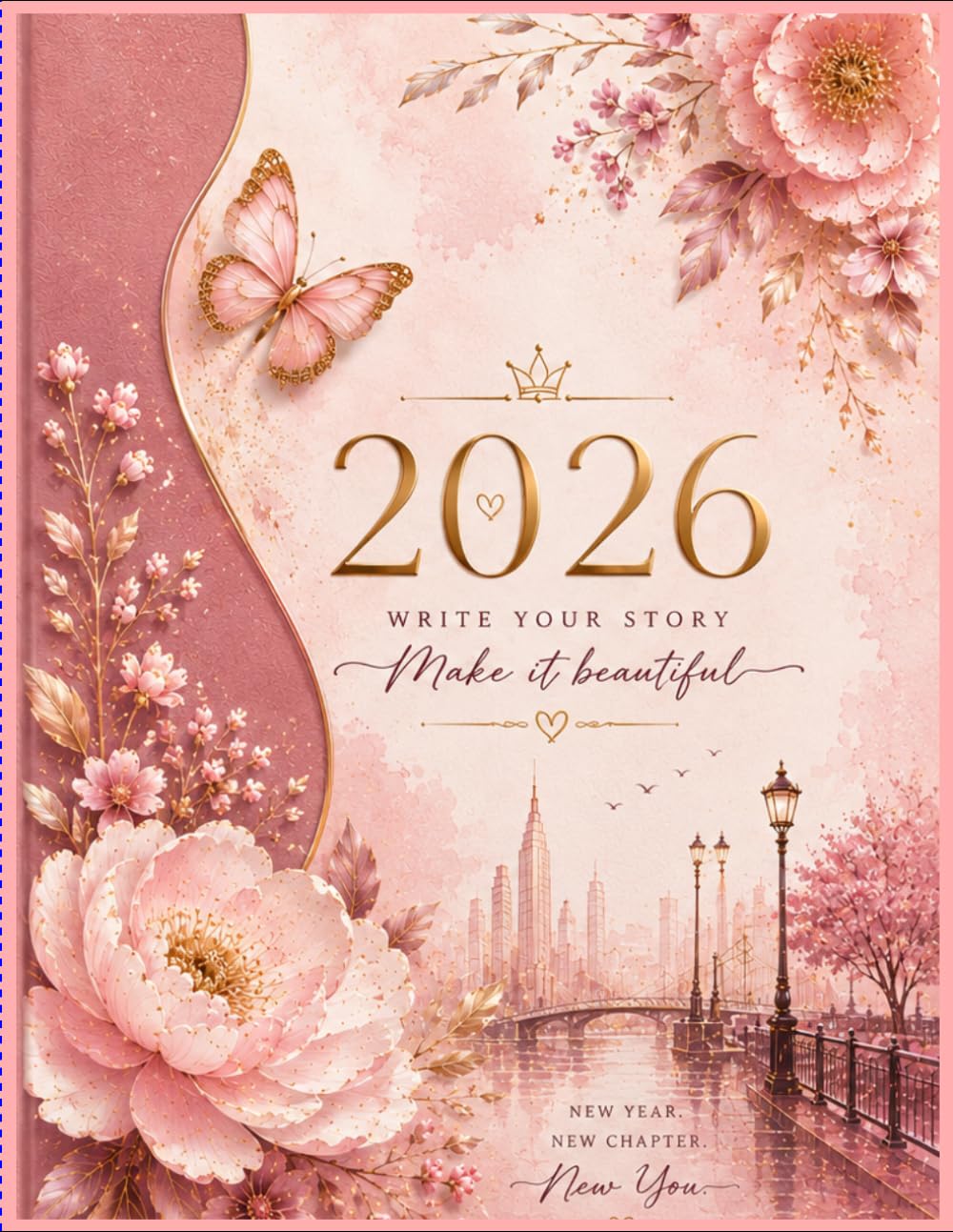 2026 Floral Diary: A Beautiful Daily Journal for Notes, Reflections & Planning