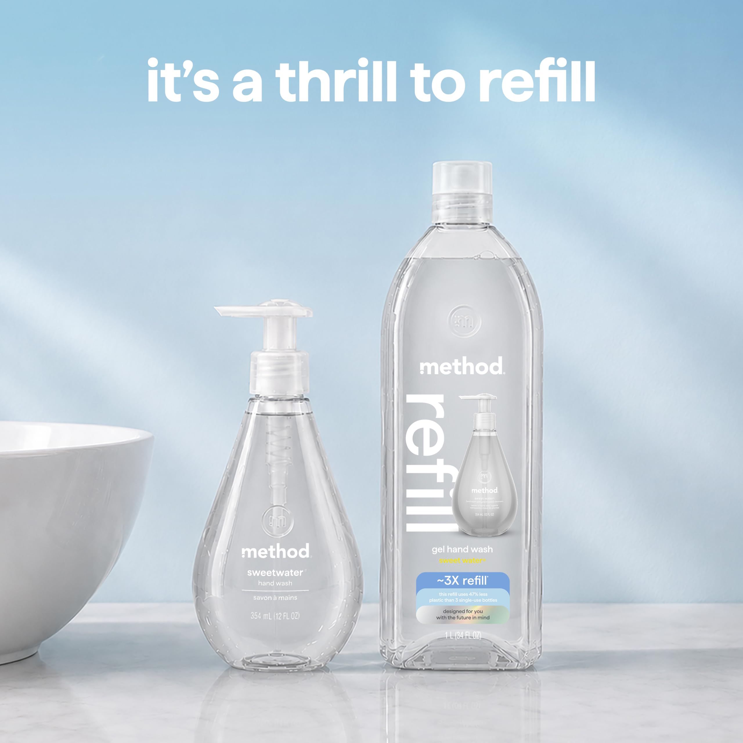 Method Sweet Water Hand Wash Refill - Eco-Friendly Soap -3 Method Sweet Water Hand Wash Refill - Eco-Friendly Soap -3
