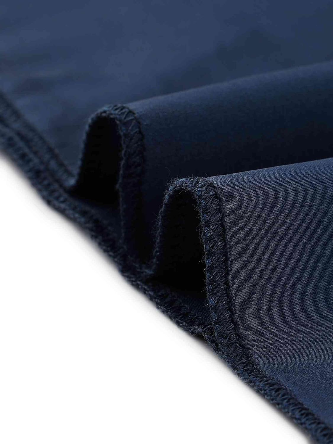 cheibear Women's Satin Pajama V Neck Nightdress Soft Midi Lounge Dress - Image 5