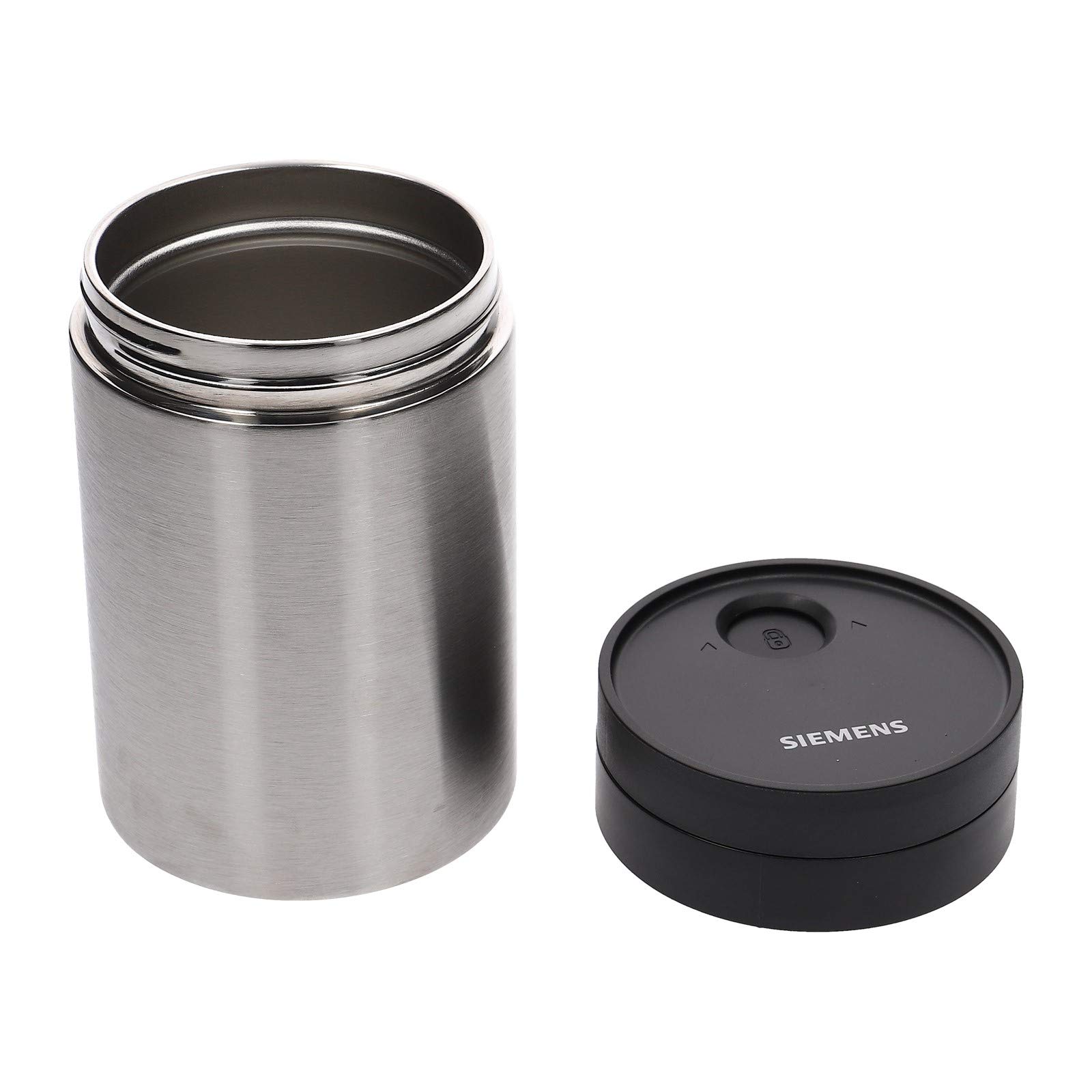Contenedor de leche de acero inoxidable Siemens Bosch Juego con cepillo de limpieza para cafeteras automáticas TZ80009N EQ6 EQ8 11003591 00576166 576166 EQ7