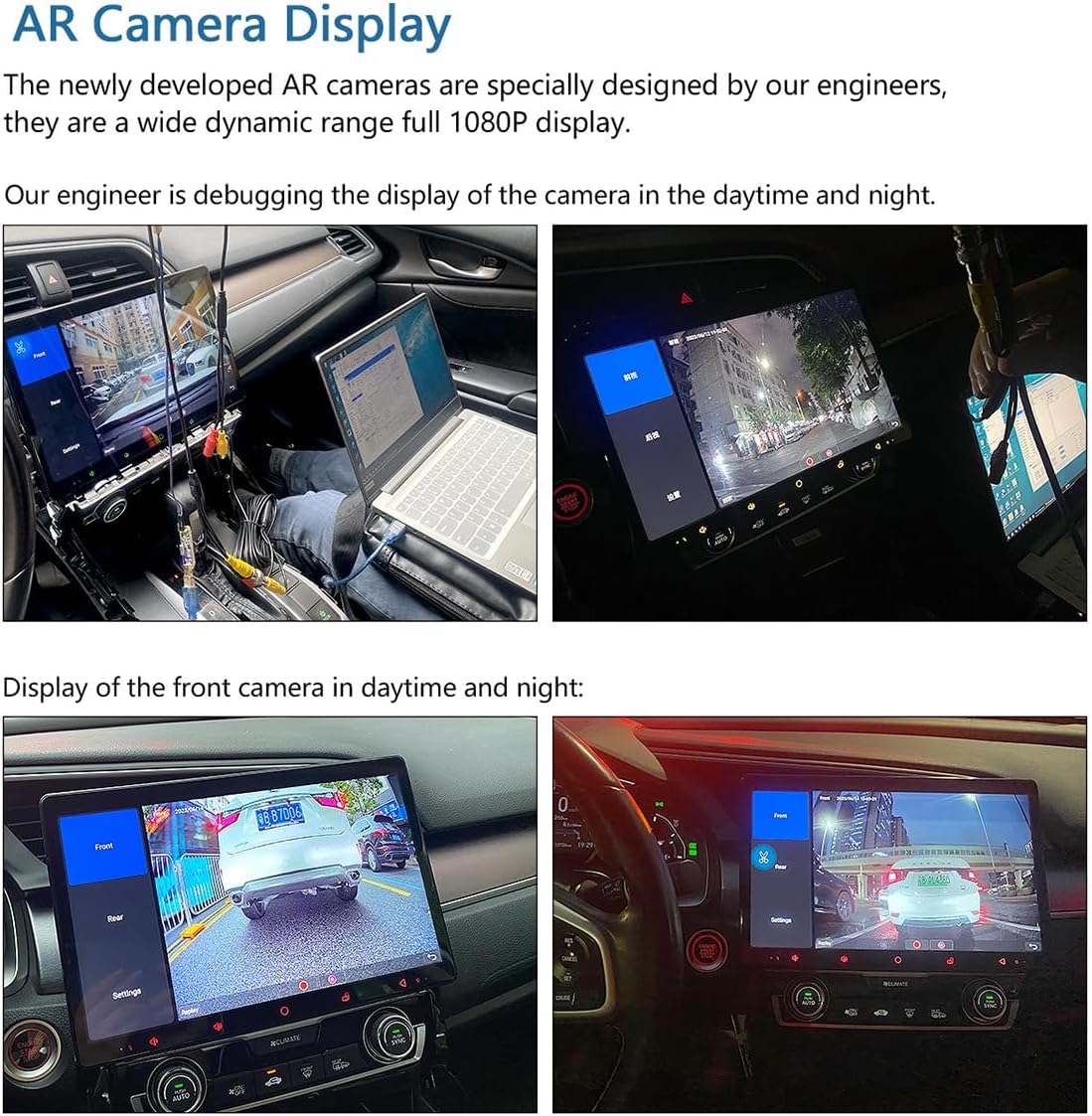 Joying Front Camera for Car and Backup Camera 1080P Dash Cam 125° Wide, 2 Million Pixel, Night Vision, WDR, IP68K Level Waterproof(AR-FR)