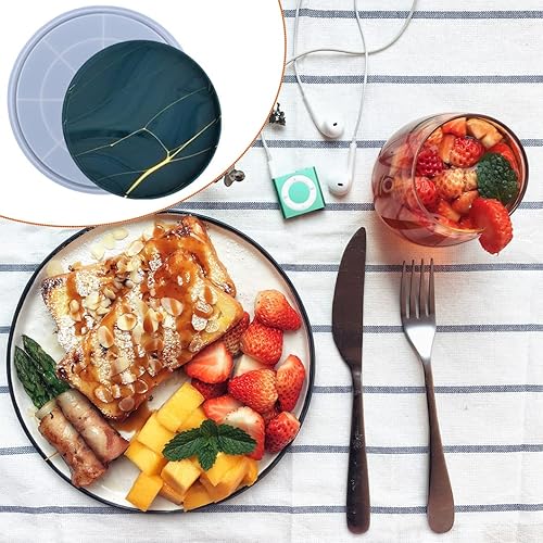 Miniatura 2 de Rolin Roly Molde redondo de resina, bandeja grande, moldes de silicona, molde de resina para cenar, molde de epoxi para almacenamiento de joyas,