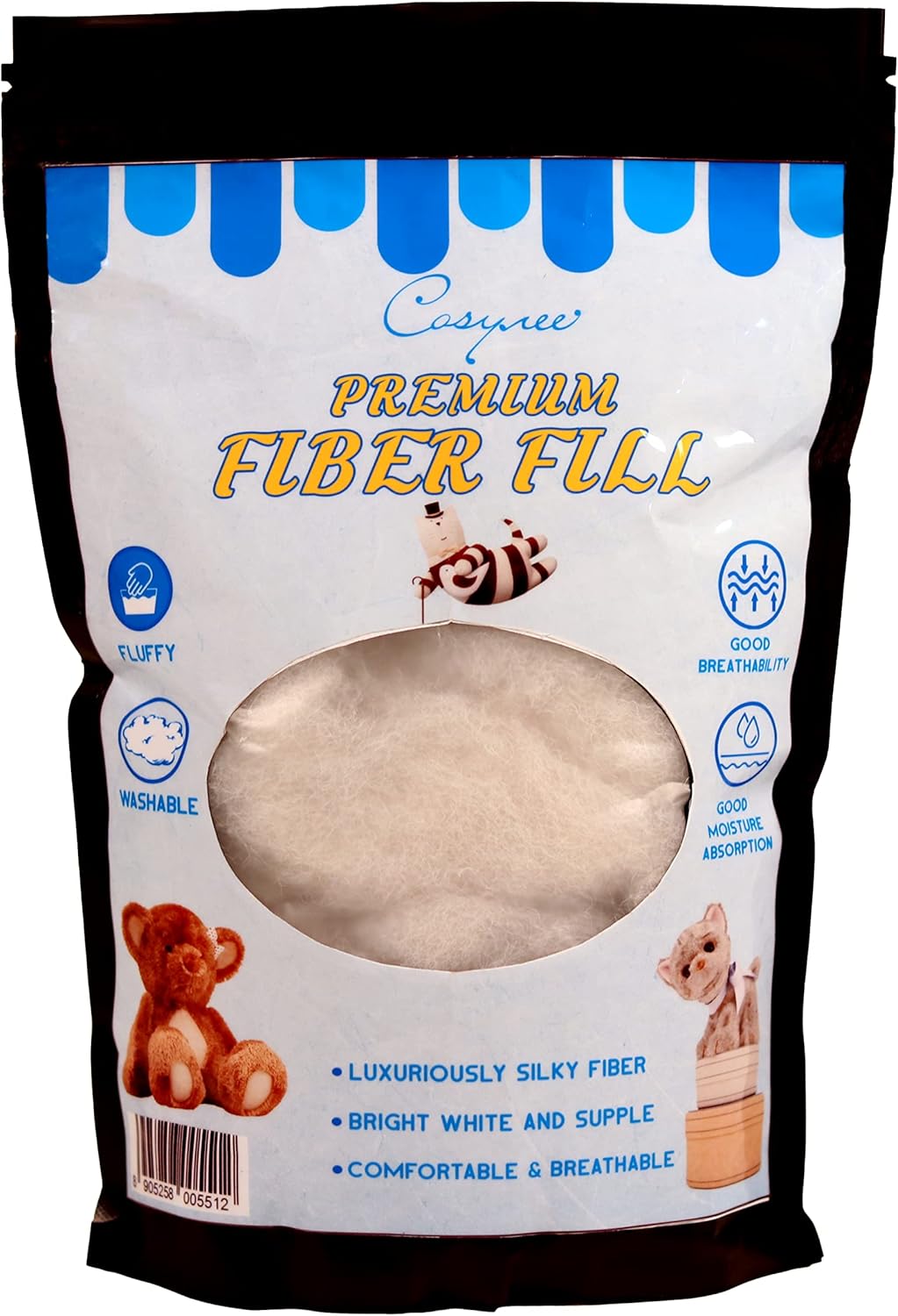 Cosynee 100g/3.5oz Polyester Fiber Fill Premium Fiber