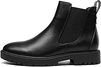 Vista 2 de DREAM PAIRS Botines de Tobillo Chelsea de Tacón Bajo para Mujer Zapatos Botines de Moda Tipo Slip-On Elásticos de Otoño