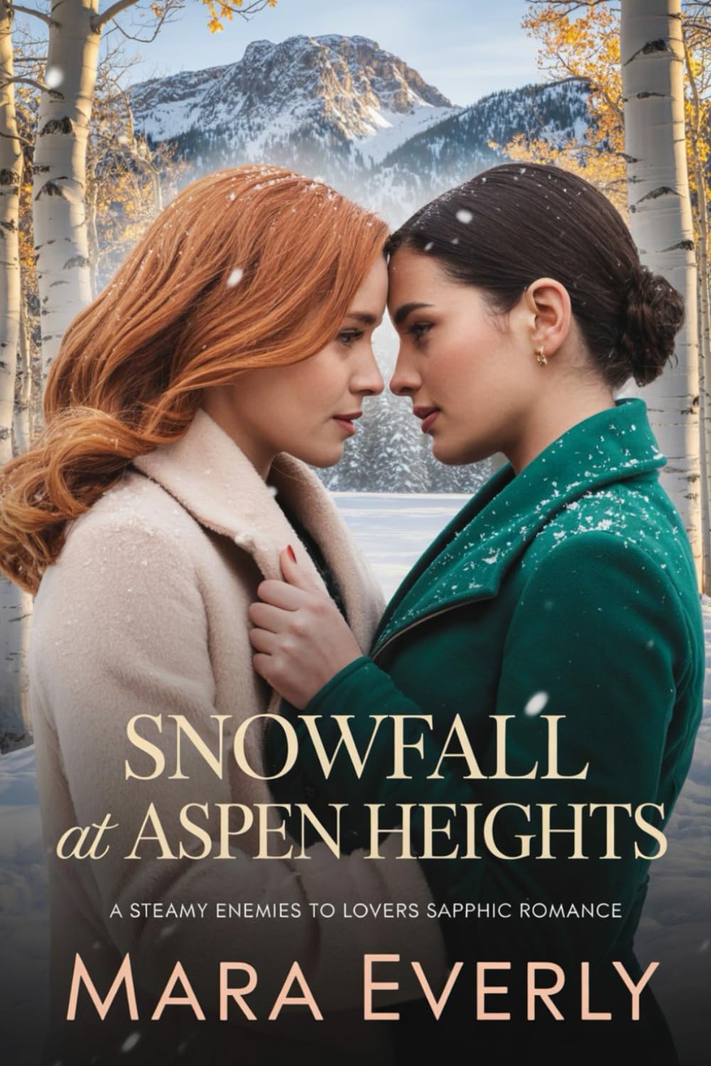 SNOWFALL AT ASPEN HEIGHTS: A Steamy Enemies to Lovers Sapphic Romance